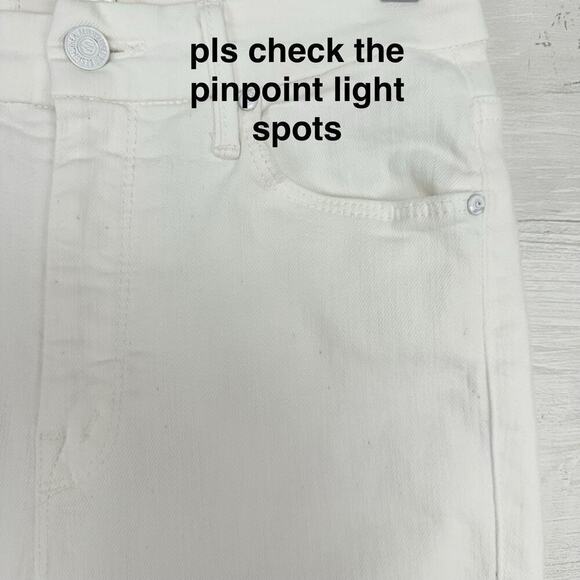 Mother Jeans 25 High Waisted Looker Ankle Fray White Fairest Of Them All Skinny - Picture 5 of 16